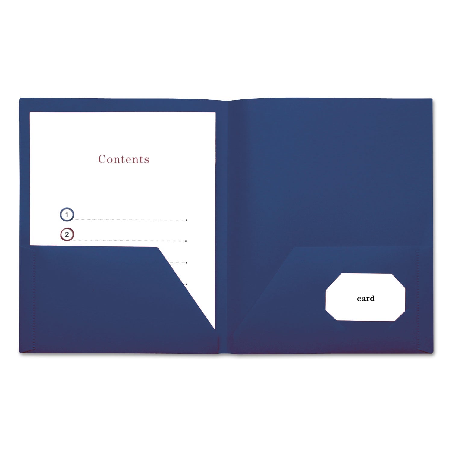 Universal Two - Pocket Plastic Folders, 100 - Sheet Capacity, 11 x 8.5, Royal Blue, 10/Pack - themonogram manor 