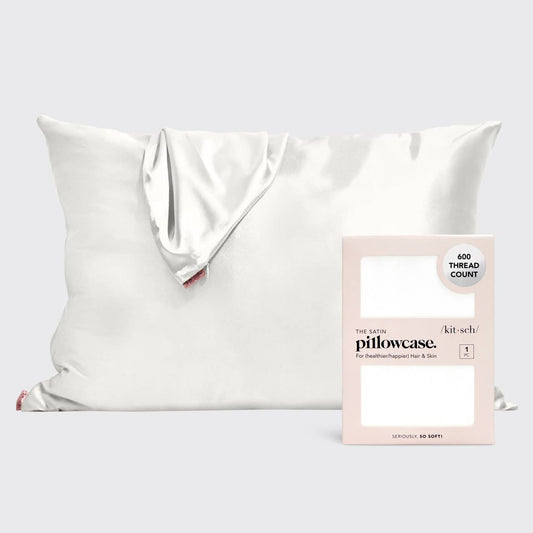 Satin Pillowcase Standard - Ivory - themonogram manor 
