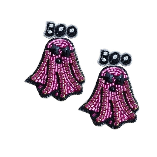 Boo with Ghost Earrings - themonogram manor 