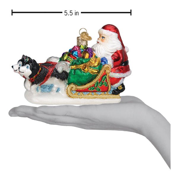 Santa's Dog Sled Ornament - themonogram manor 
