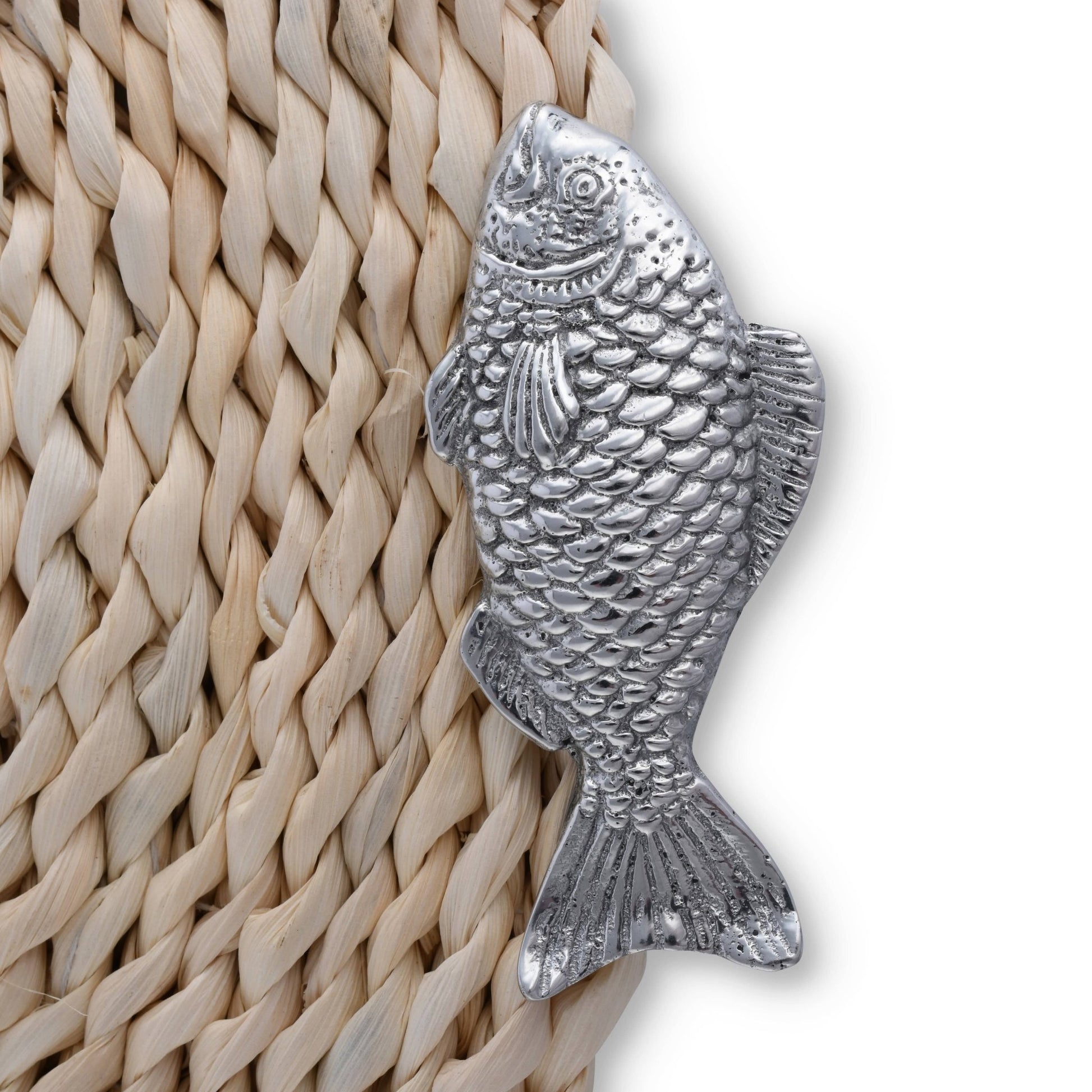 Fish Twisted Seagrass Placemats - set of 4 - themonogram manor 