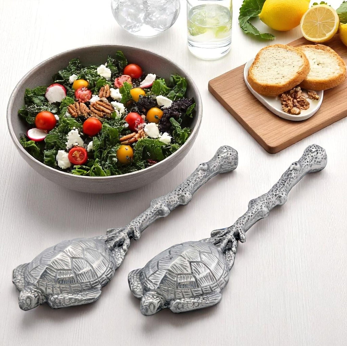 Sea Turtle Salad Servers - themonogram manor 