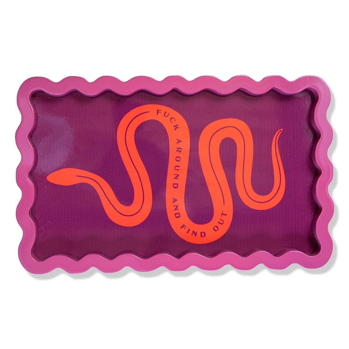 Fuck Around Lacquer Tray - themonogram manor 