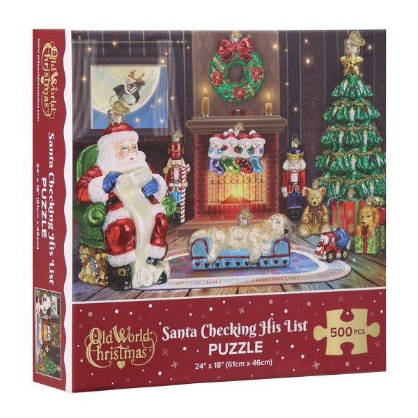Santa Checking His List Puzzle - themonogram manor 