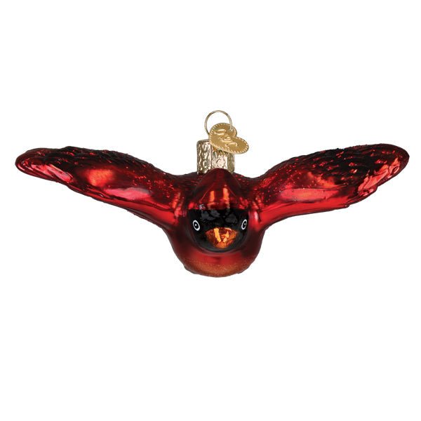 Cardinal In Flight Ornament - #themonogram manor #