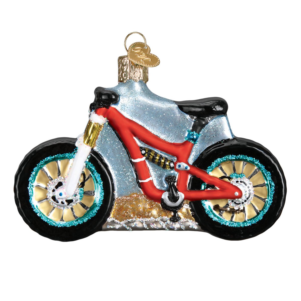 Mountain Bike Ornament - themonogram manor 