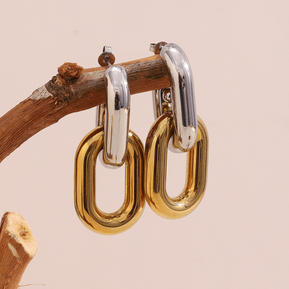 Linked Luxe Earrings - themonogram manor 