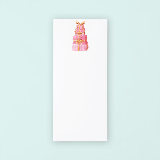 Pink Presents List Pad - themonogram manor 