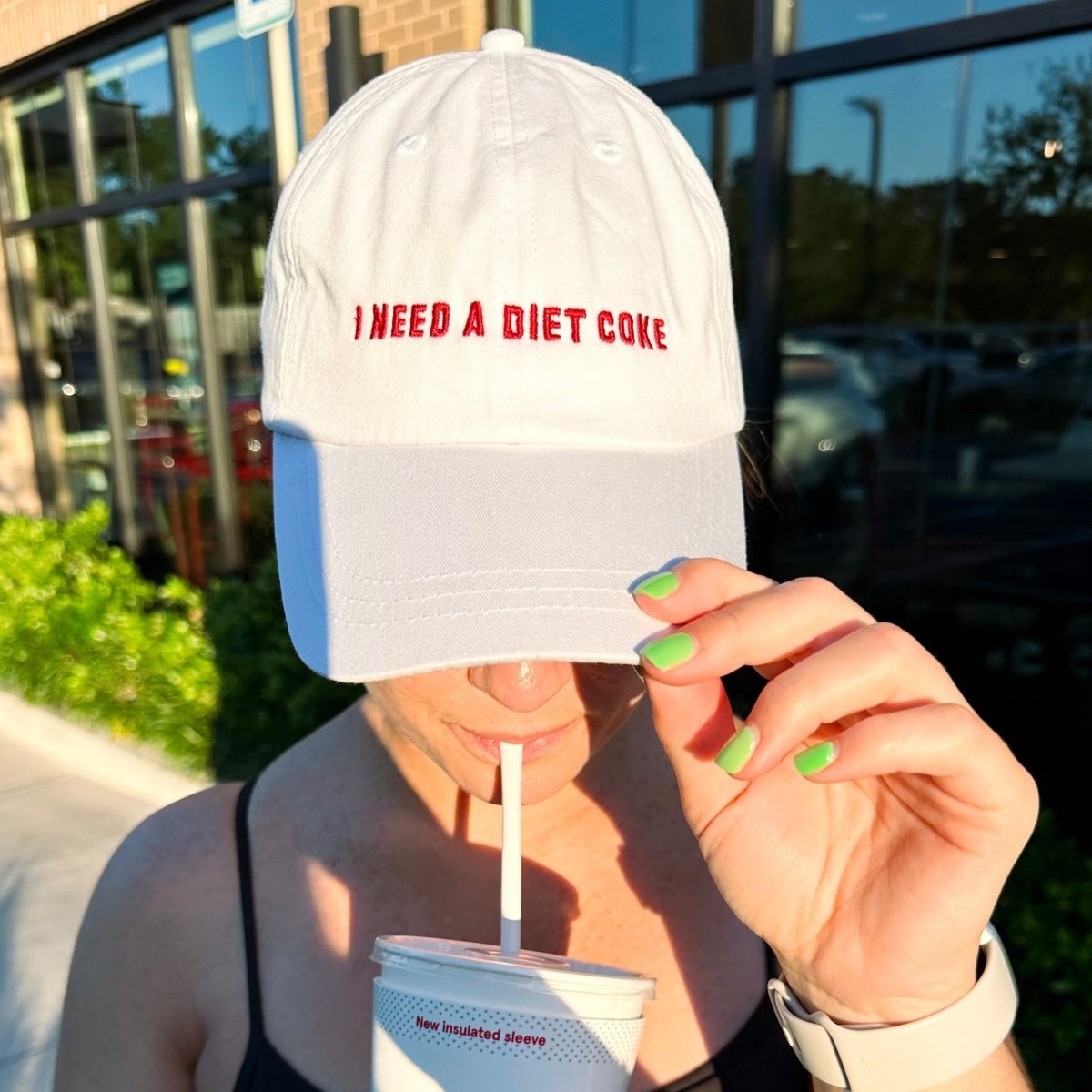 'I Need A Diet Coke' Baseball Hat - themonogram manor 