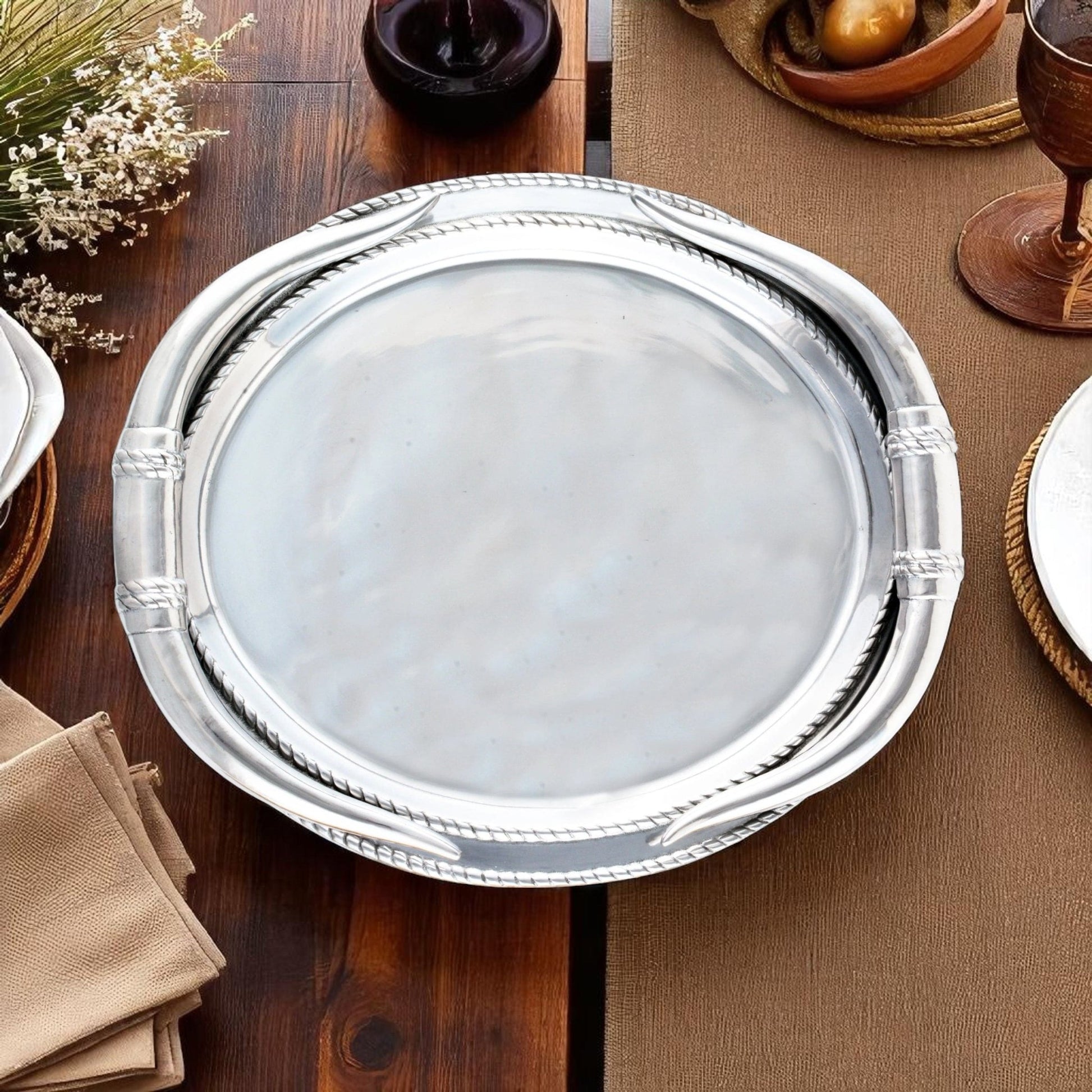 Longhorn Oval Platter - themonogram manor 
