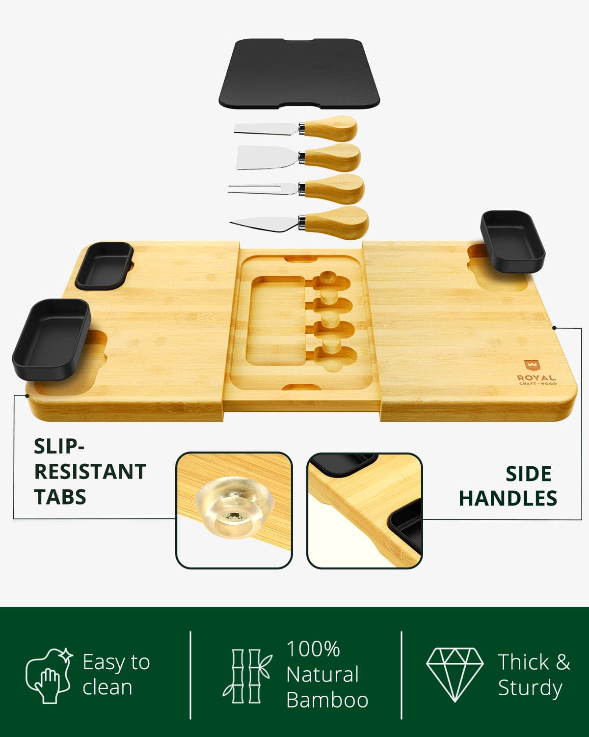 Cheese Board Set with Slate Plate - themonogram manor 