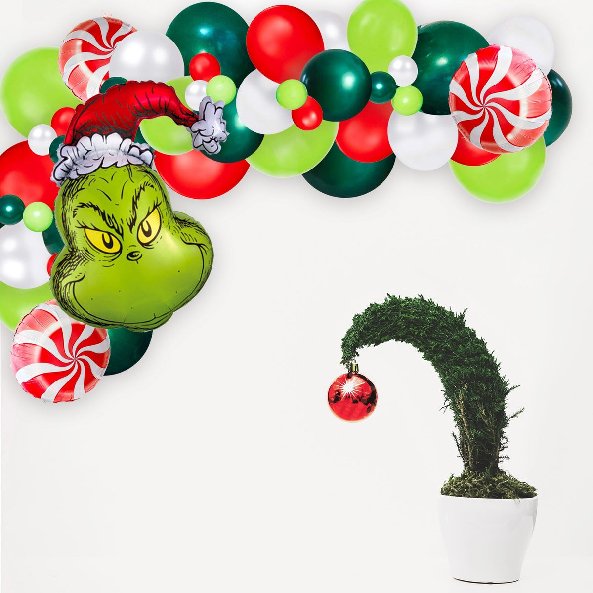 Peppermint Christmas Balloon - themonogram manor 