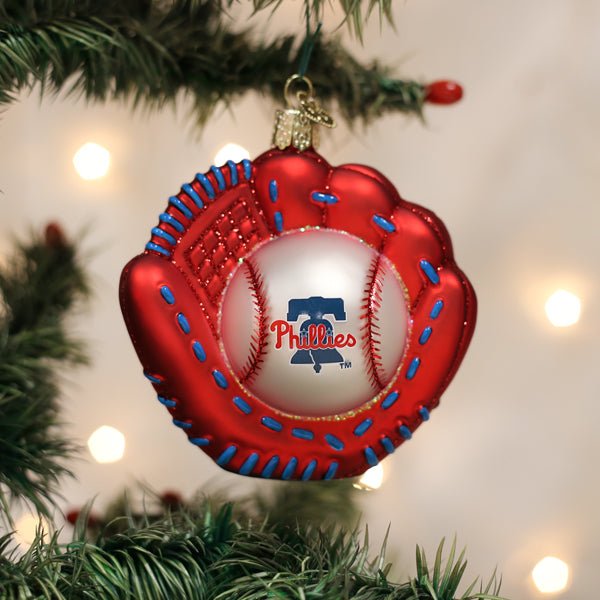 Phillies Baseball Mitt Ornament - themonogram manor 