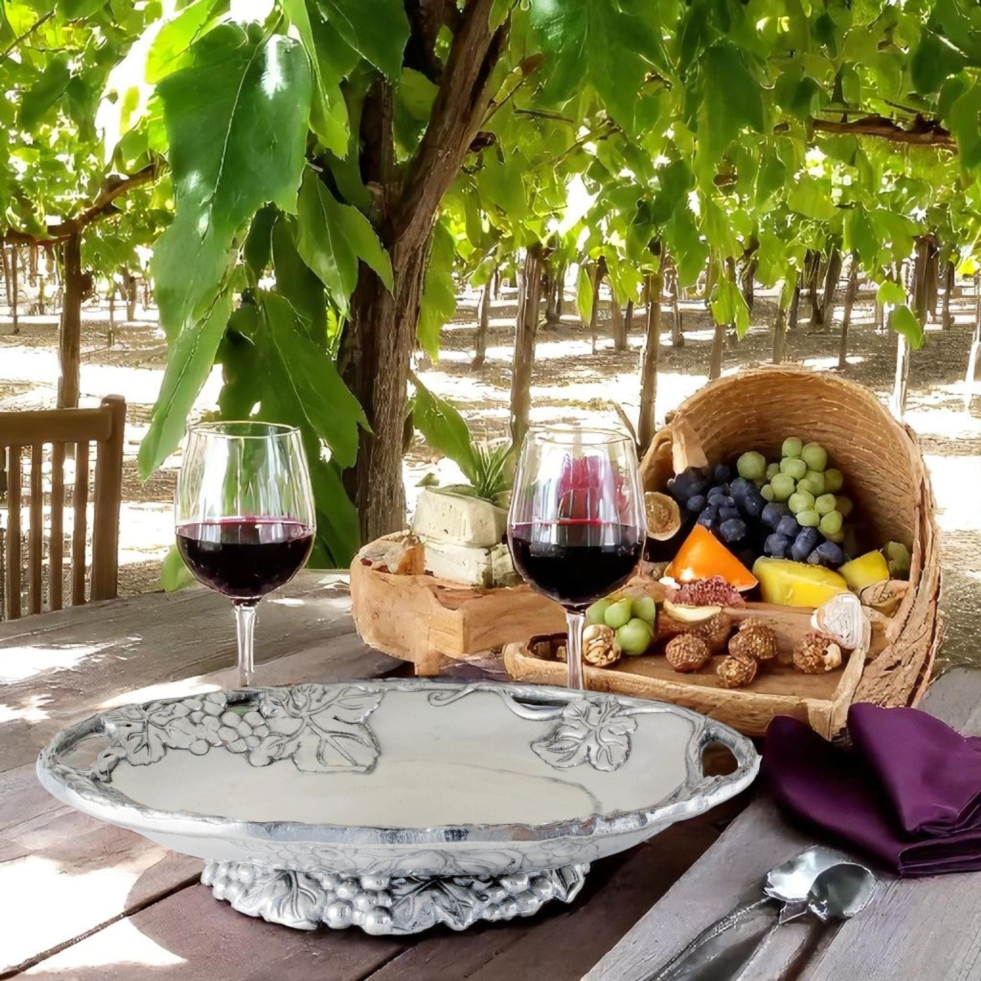 Grape Footed Side Dish - themonogram manor 