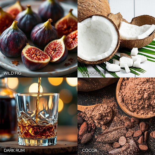 Dark Rum Pistachio Fig Candle - themonogram manor 