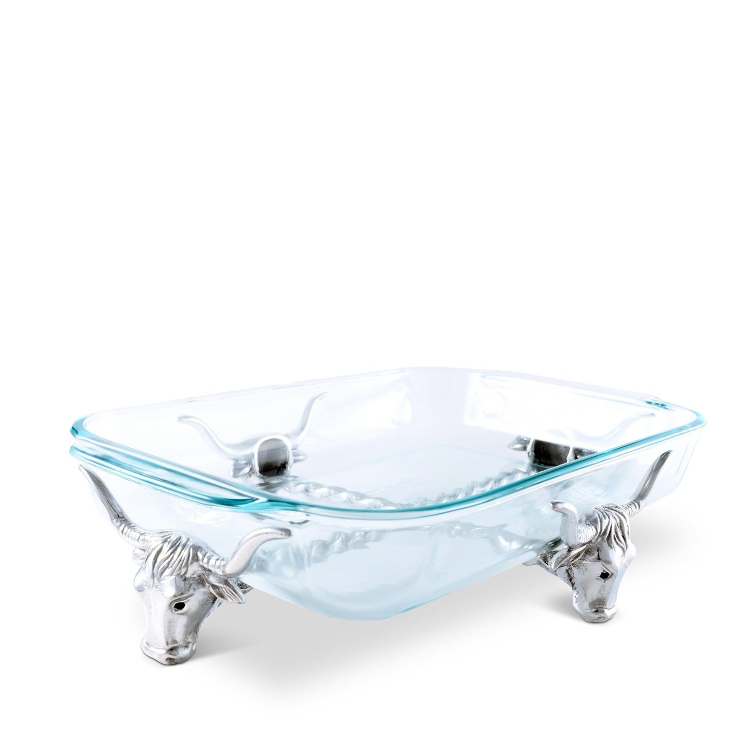 Long Horn Steer Pyrex Holder 3qt - themonogram manor 