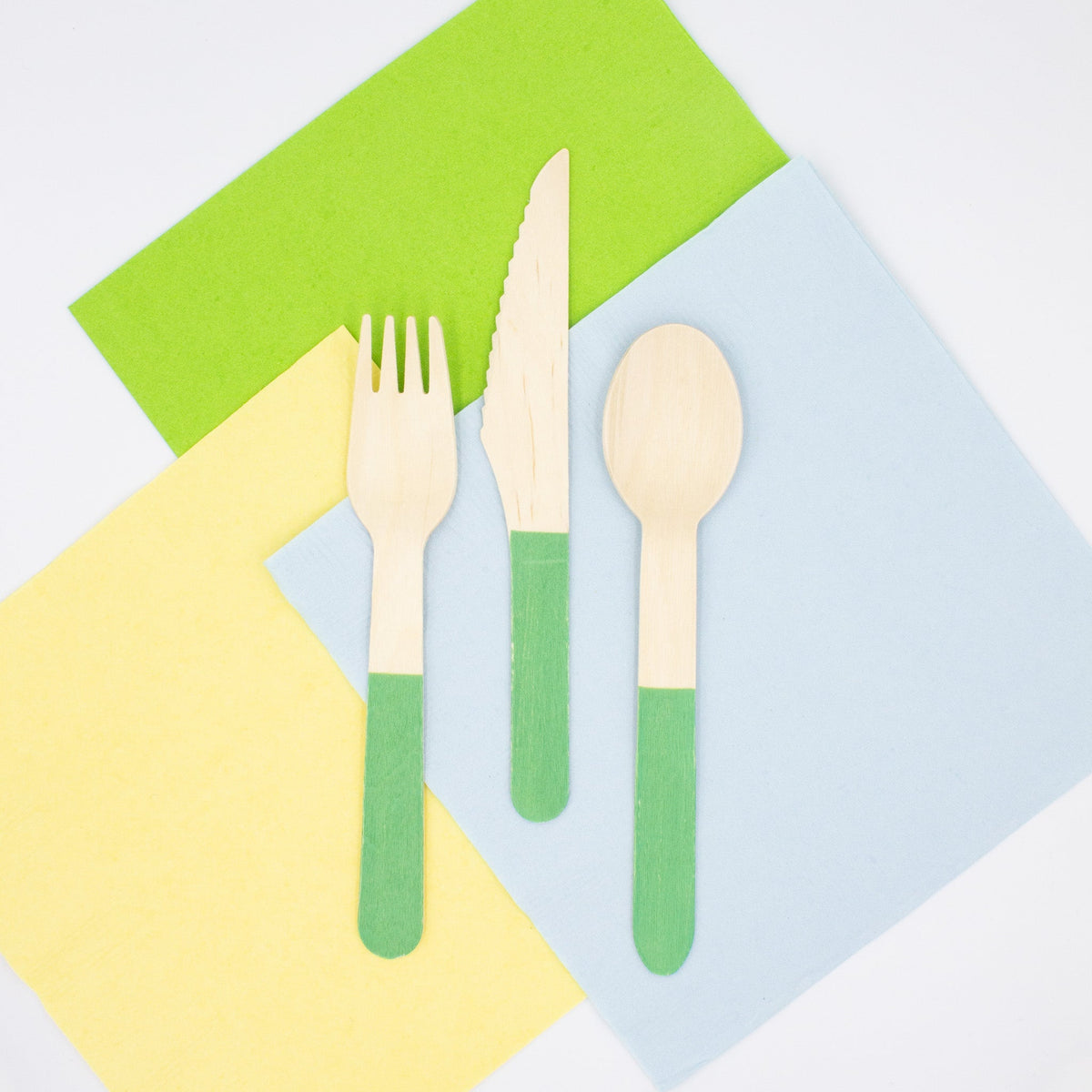 Green Wooden Utensil Set – 24ct | ON SALE!! - themonogram manor 