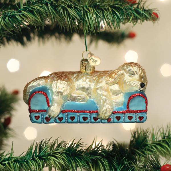 Sleepy Doodle Dog Ornament - themonogram manor 