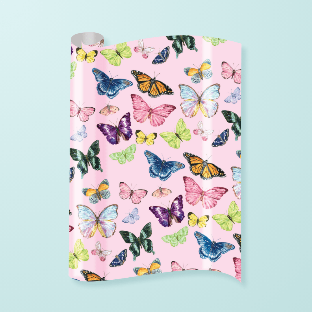 Butterfly Gift Wrapping Paper - themonogram manor 