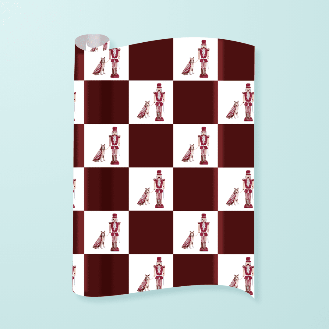 College Station Nutcracker Gift Wrap - themonogram manor 