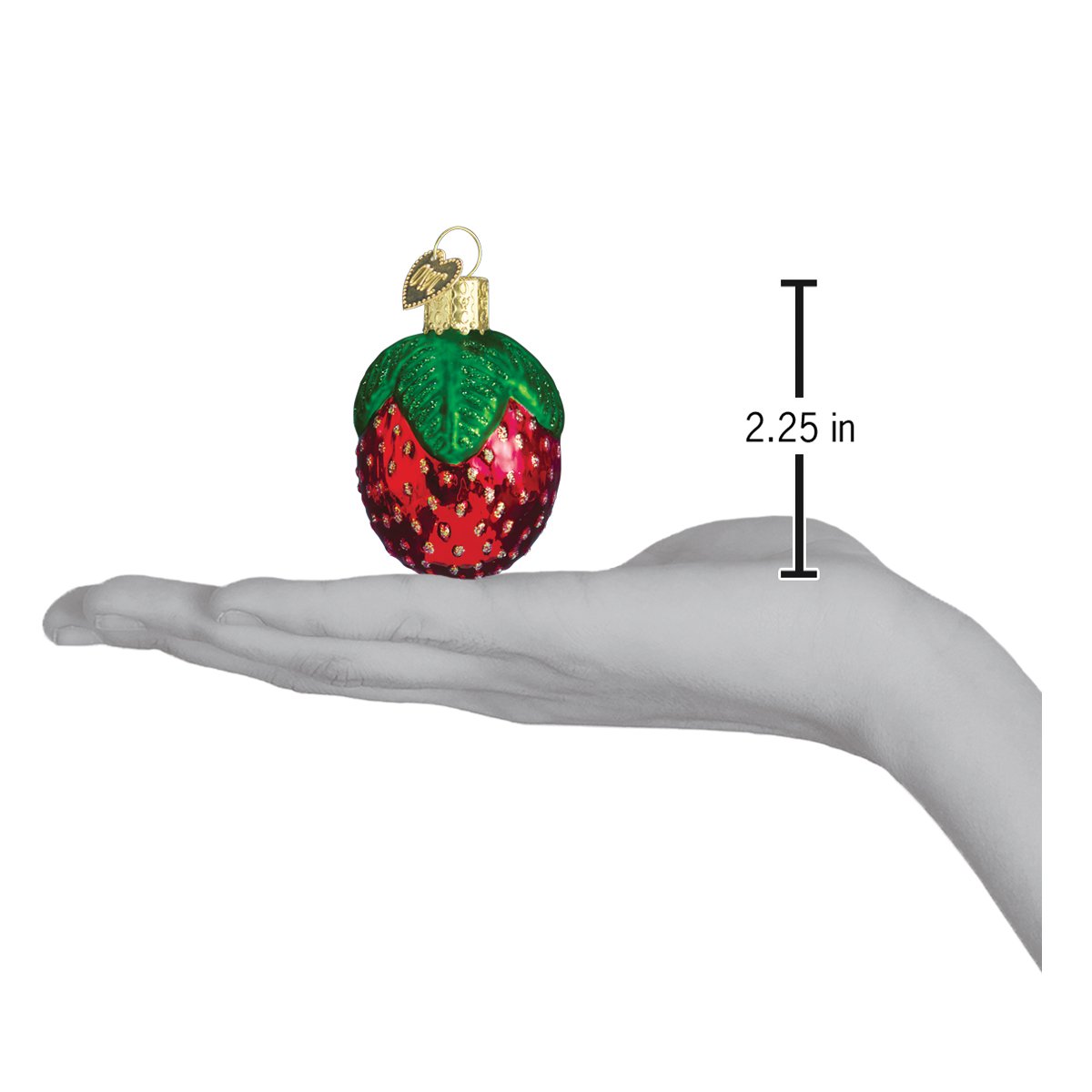 Sparkling Strawberry Ornament - #themonogram manor #
