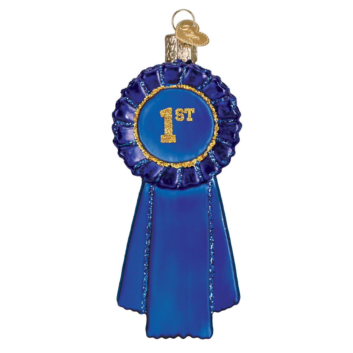 Blue Ribbon Ornament - #themonogram manor #