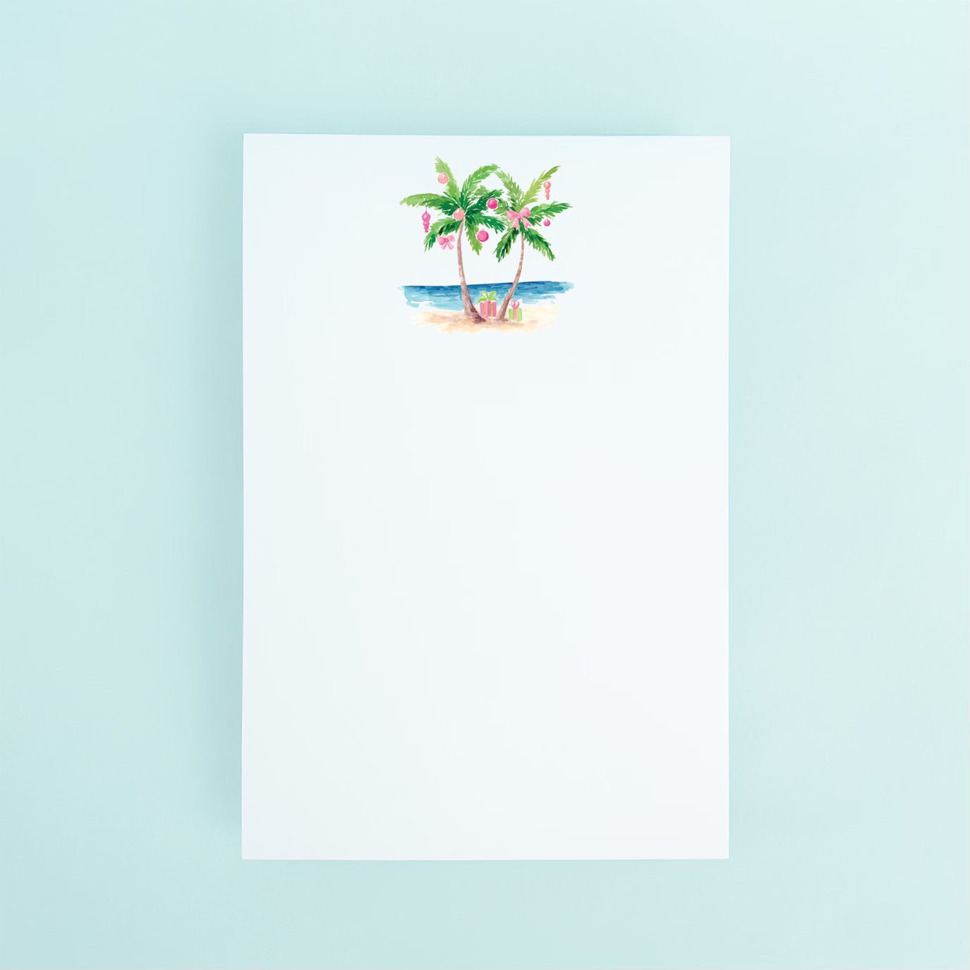 Holiday Palms Notepad - themonogram manor 