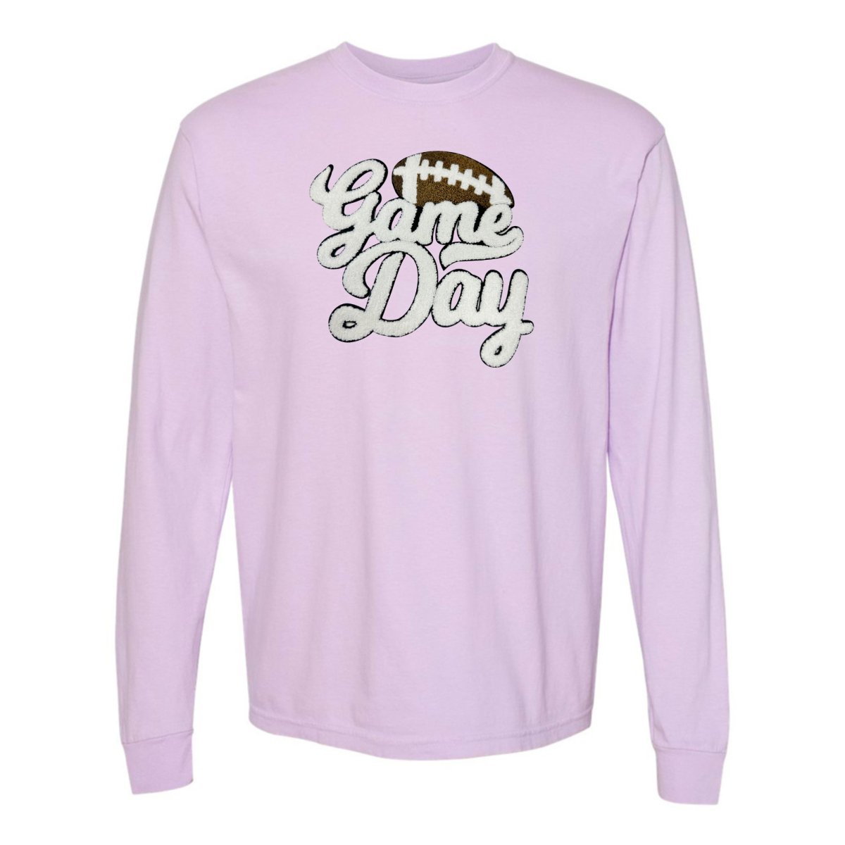 Football 'Game Day' Letter Patch Long Sleeve T-Shirt - themonogram manor 