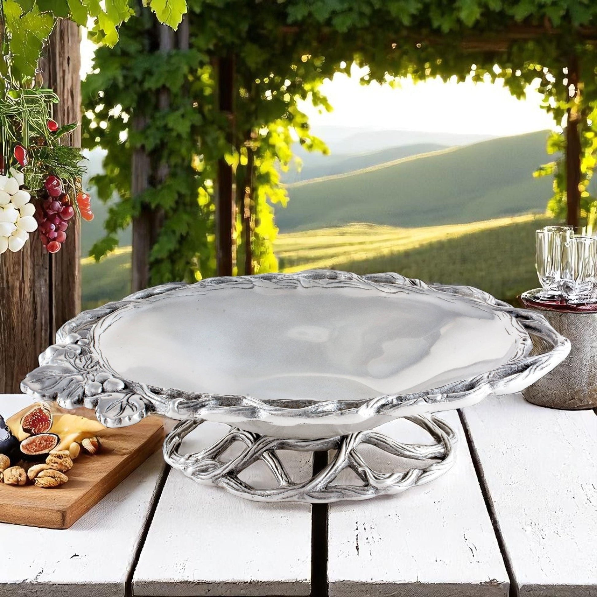 Grape Open Vine Vegetable Dish - themonogram manor 