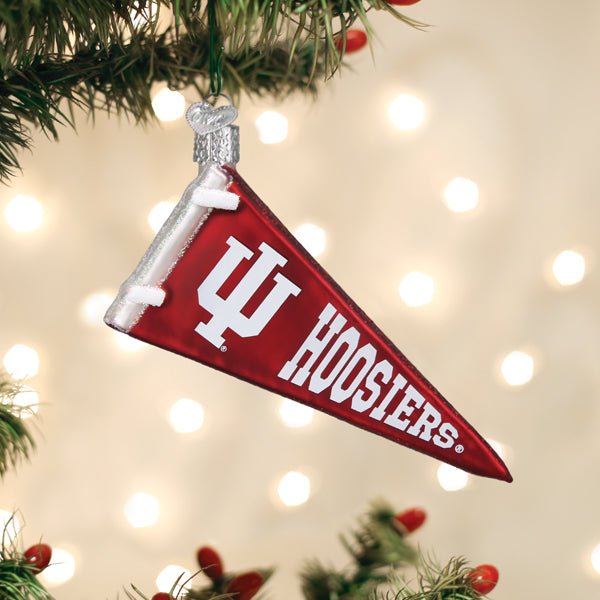 Indiana Pennant Ornament - themonogram manor 