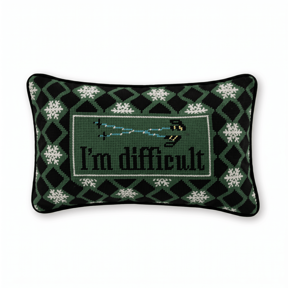 I'm Difficult Needlepoint Pillow - #themonogram manor #