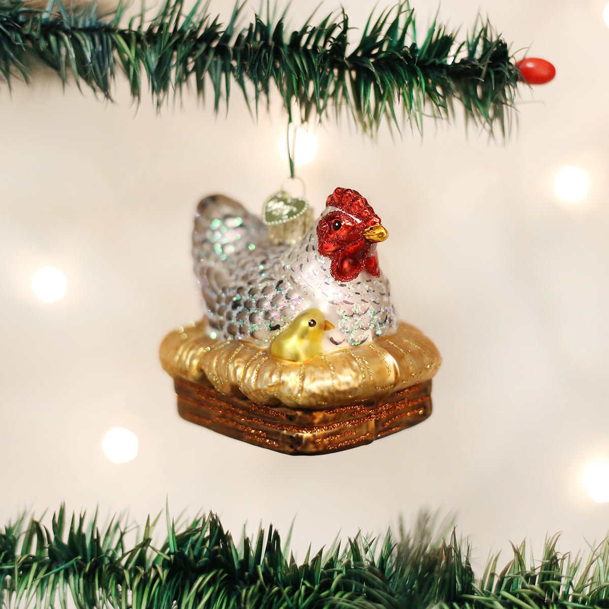 Hen On Nest Ornament - themonogram manor 