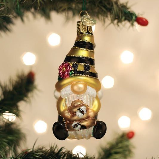 Bee Happy Gnome Ornament - themonogram manor 