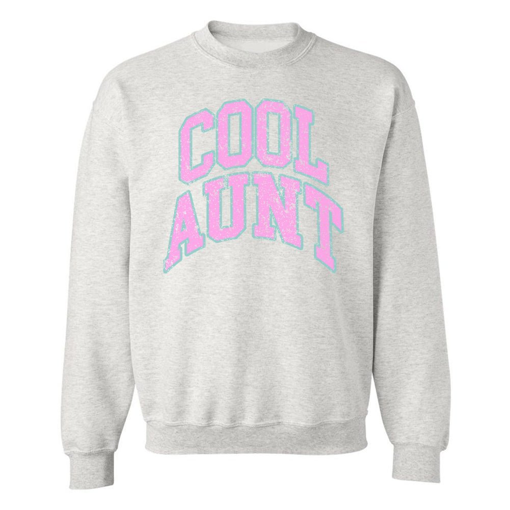 'Varsity Cool Aunt' Crewneck Sweatshirt - themonogram manor 