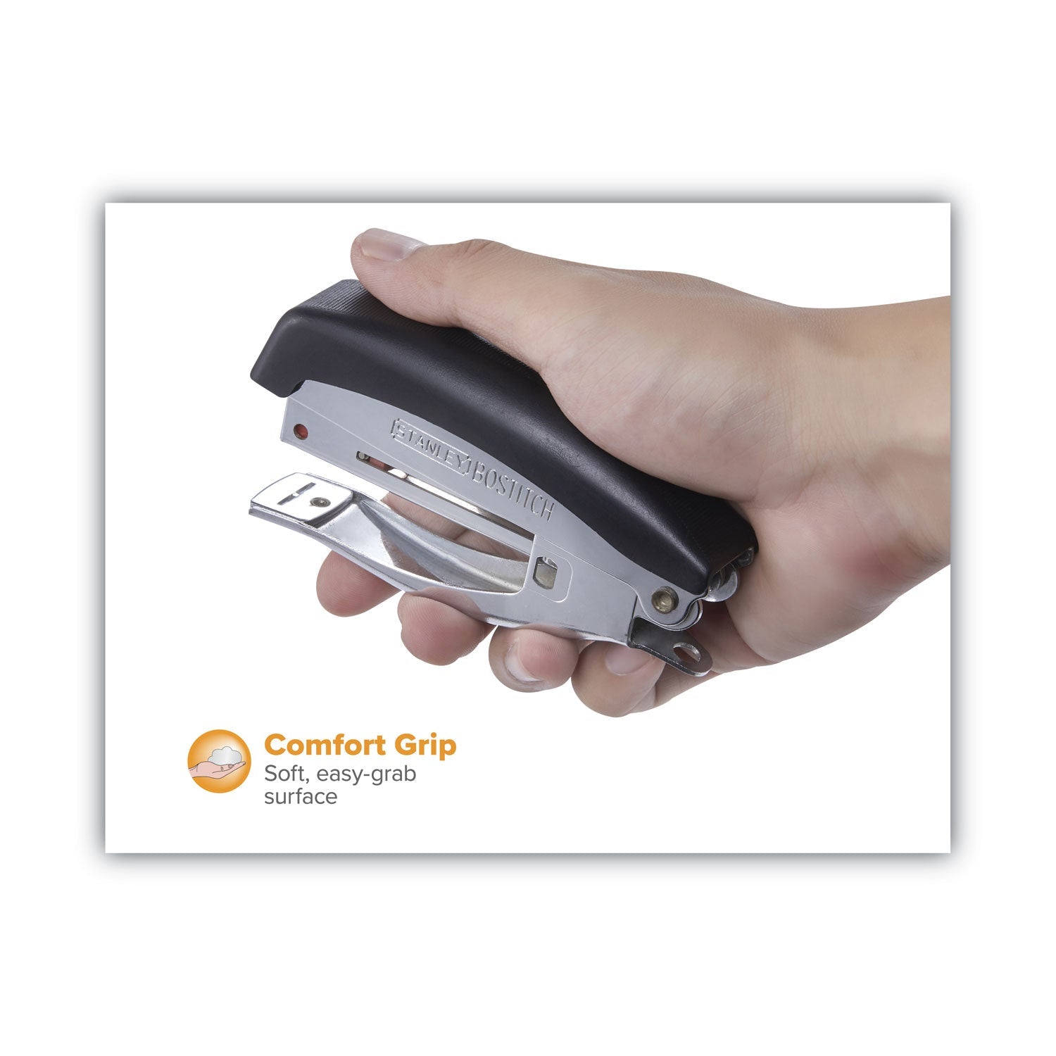 Bostitch Deluxe Hand - Held Stapler, 20 - Sheet Capacity, Black - themonogram manor 
