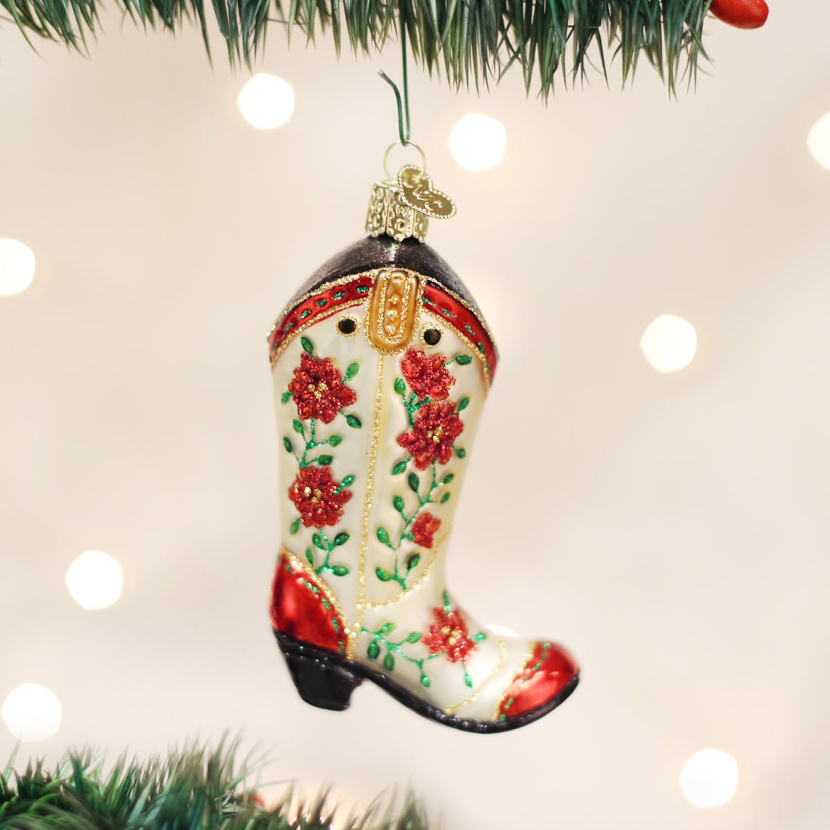 Christmas Cowgirl Boot - #themonogram manor #