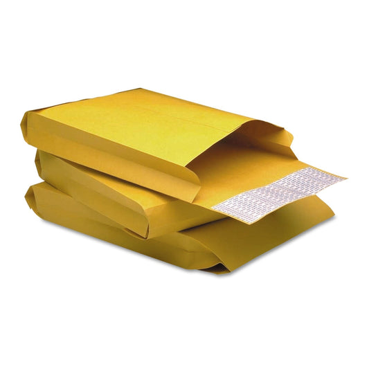 Quality Park Redi - Strip Kraft Expansion Envelope, 10 1/2, Square Flap, Redi - Strip Adhesive Closure, 9 x 12, Brown Kraft, 25/Pack - themonogram manor 
