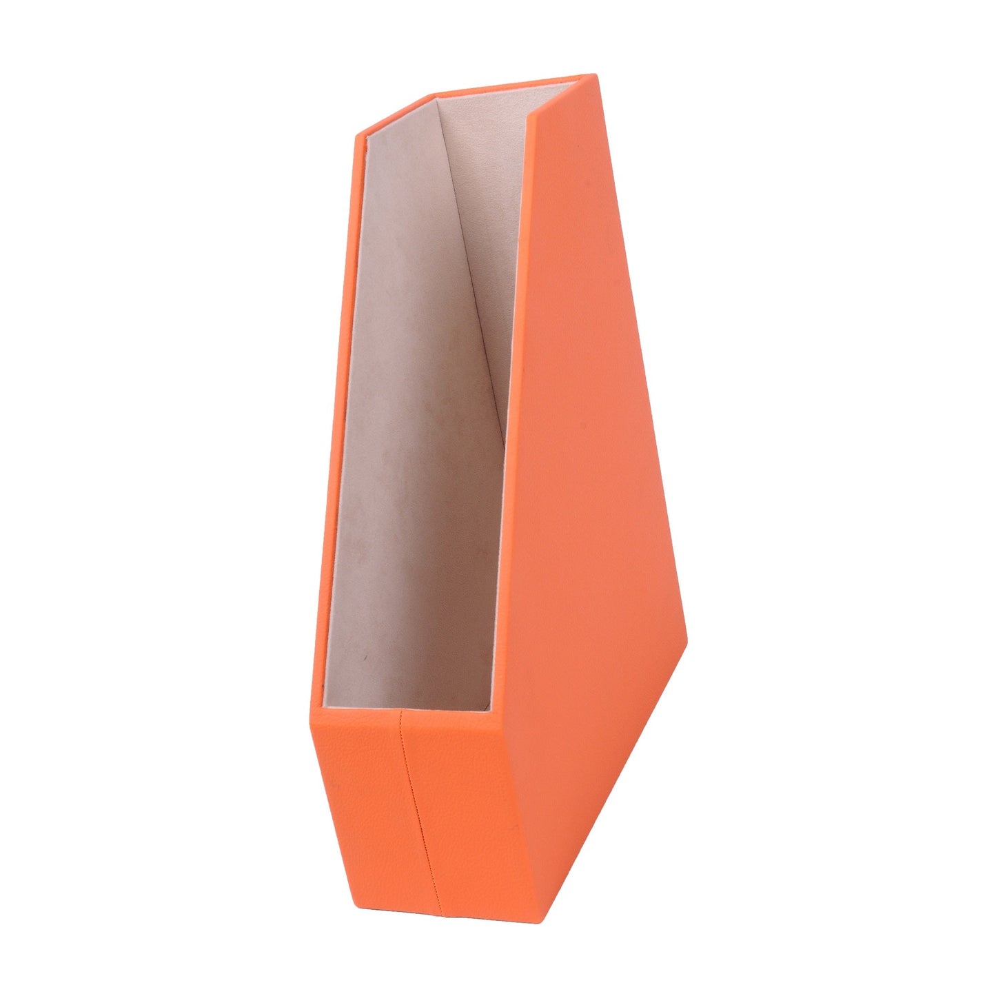 MOOG Faux Leather Magazines Holder - File Organizer - themonogram manor 