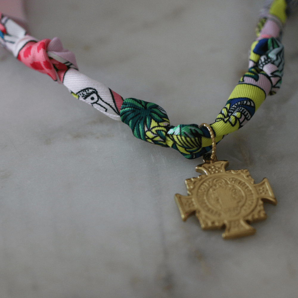 Garden Grace Scarf Necklace - themonogram manor 