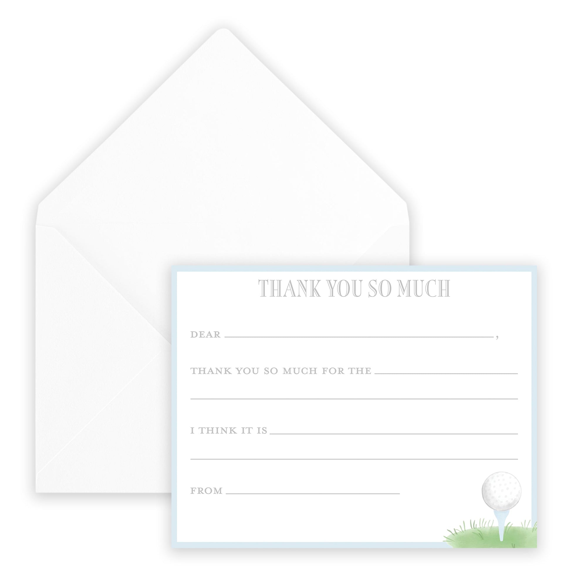 golf par - tee fill - in thank you note - themonogram manor 