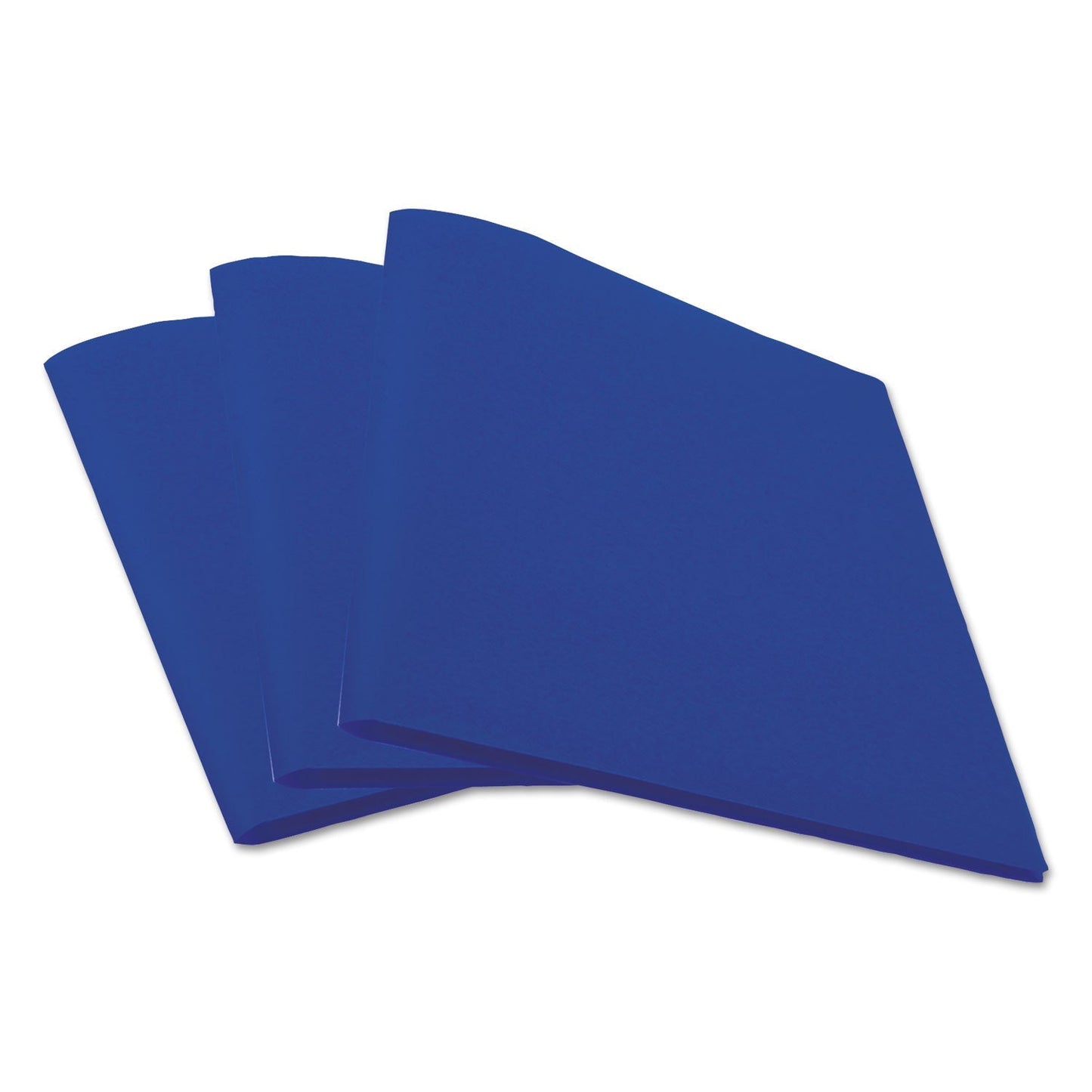 Universal Two - Pocket Plastic Folders, 100 - Sheet Capacity, 11 x 8.5, Navy Blue, 10/Pack - themonogram manor 