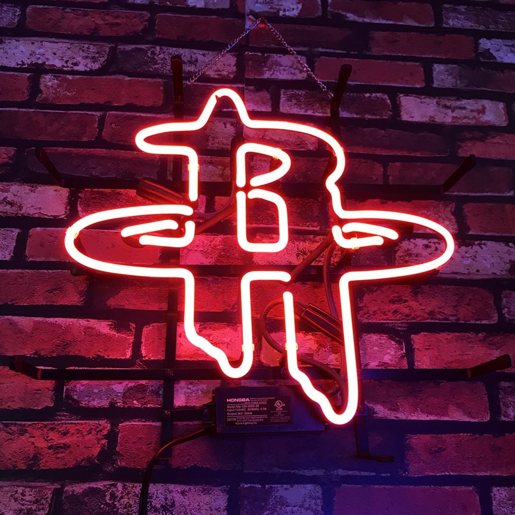 Houston Rockets Baseball Neon Sign - themonogram manor 