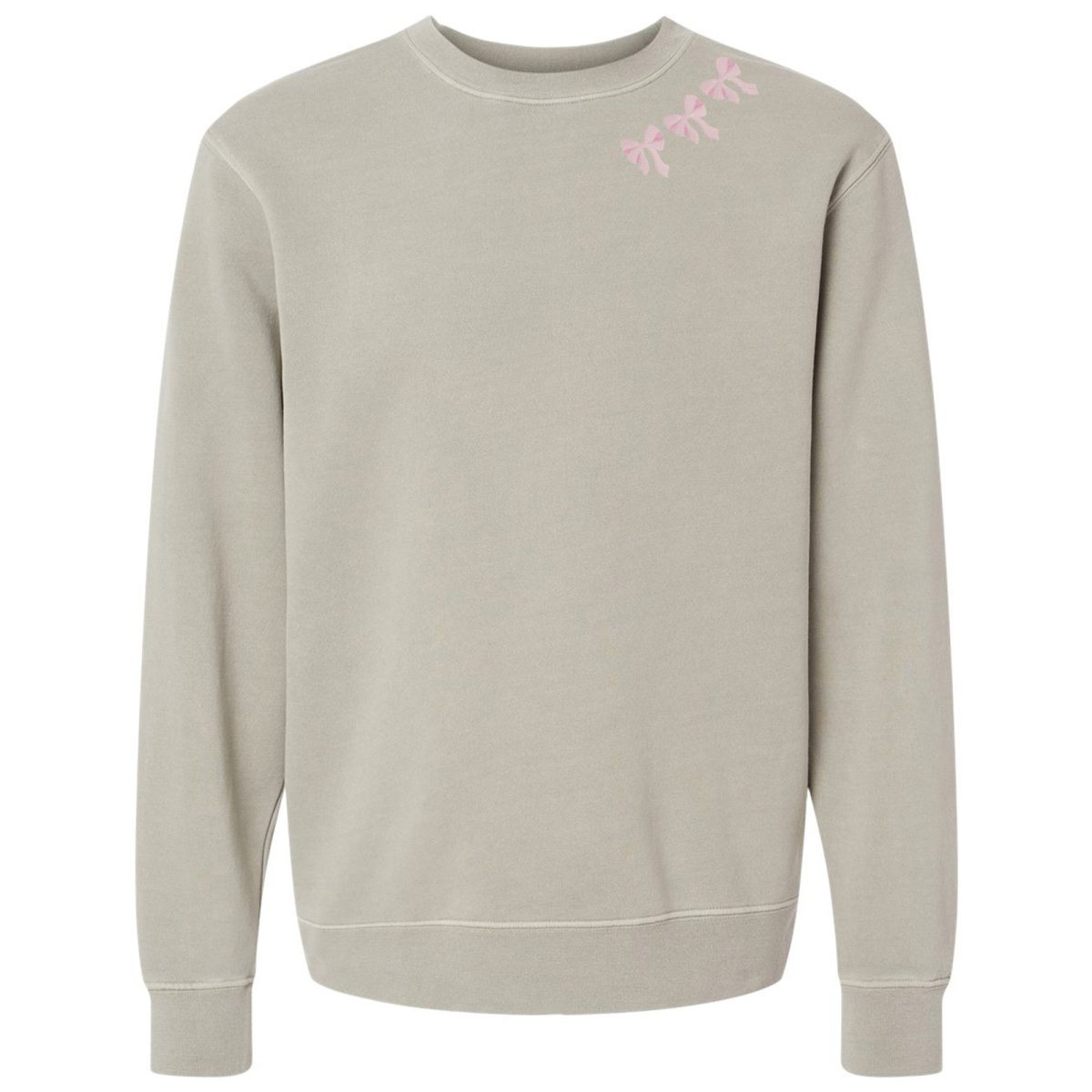 Embroidered 'Bow Collar' Cozy Crew - themonogram manor 