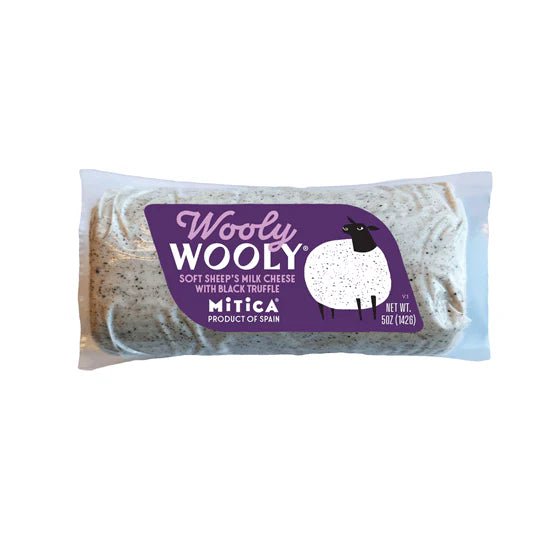 Wooly Wooly® Black Truffle Fresh Sheep’s Milk Cheese - themonogram manor 