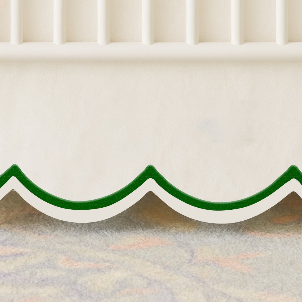 Scallop Embroidery Cotton Crib Skirt - themonogram manor 