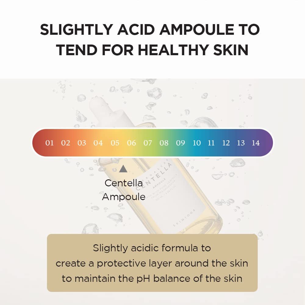 Madagascar Centella Asiatica Ampoule Facial Serum 1.85 Fl.Oz, 55Ml, Soothes Acne Prone and Sensitive Skin - themonogram manor 