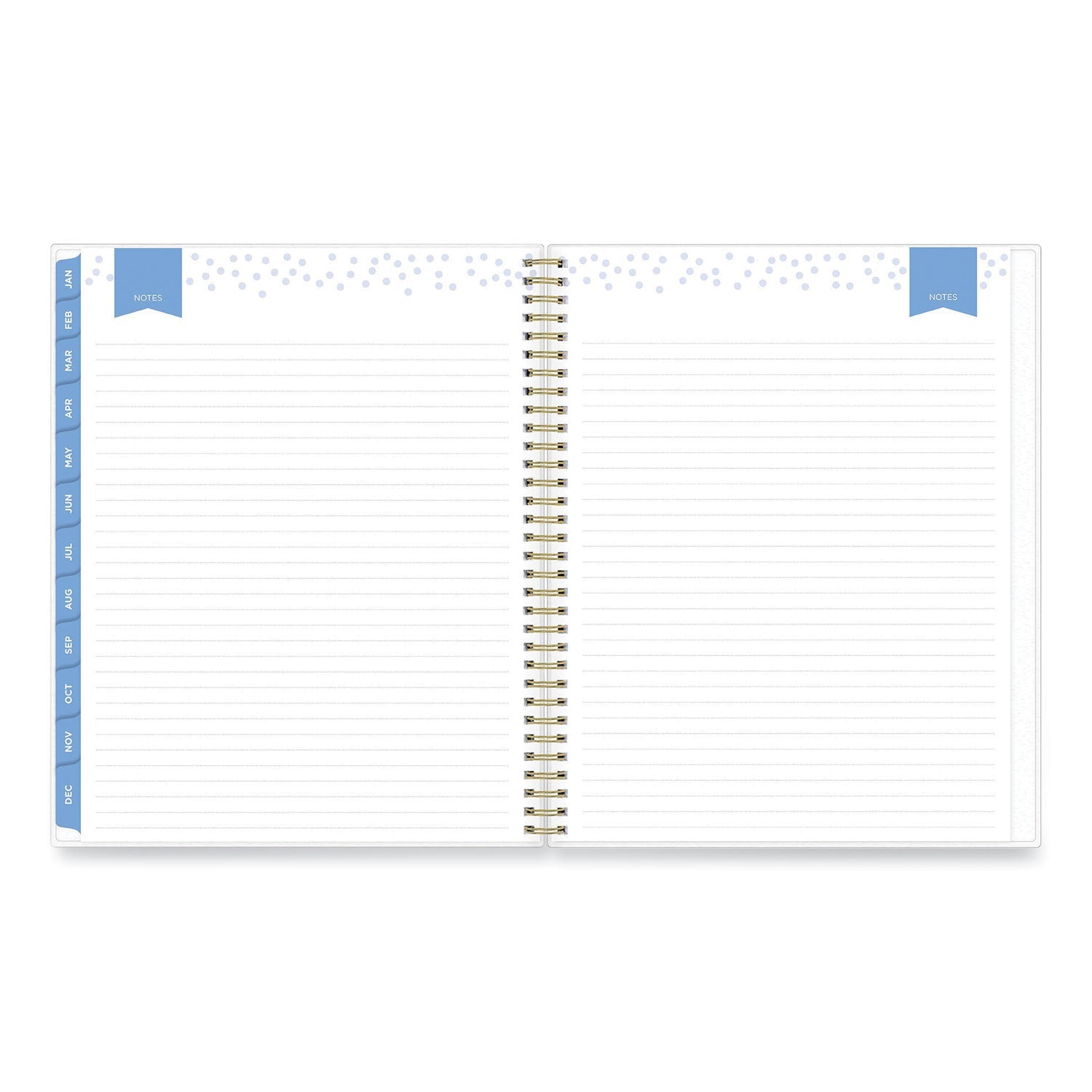 Blue Sky Day Designer Tile Weekly/Monthly Planner, Tile Artwork, 11 x 8.5, Blue/White Cover, 12 - Month (Jan to Dec): 2023 - themonogram manor 