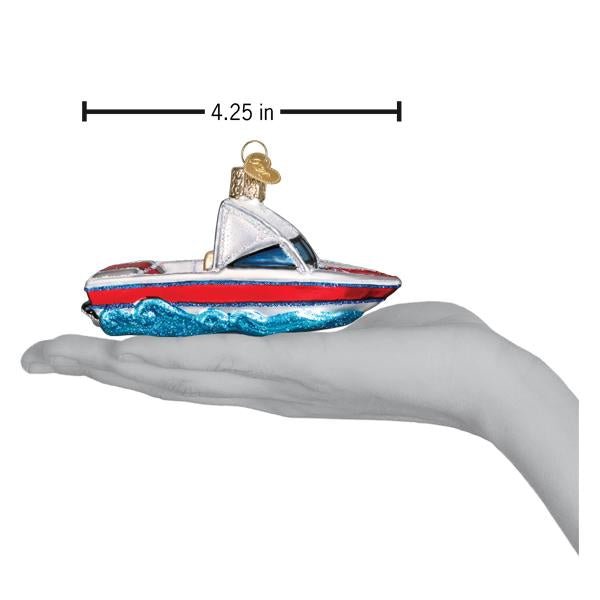 Ski Boat Ornament - #themonogram manor #