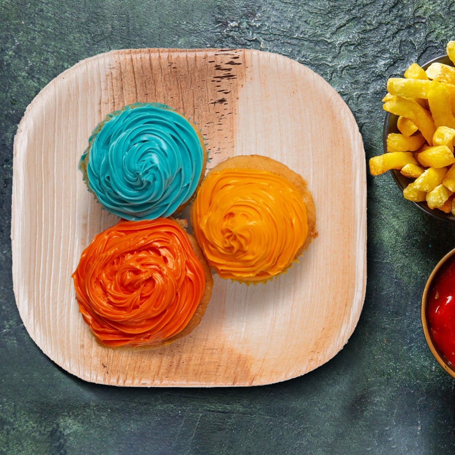 Bosnal - Palm Leaf Biodegradable Plates, 4 inch, Square - themonogram manor 