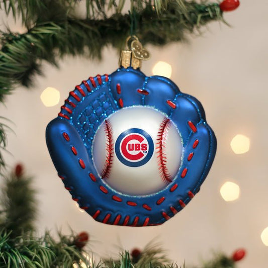 Cubs Baseball Mitt Ornament - themonogram manor 